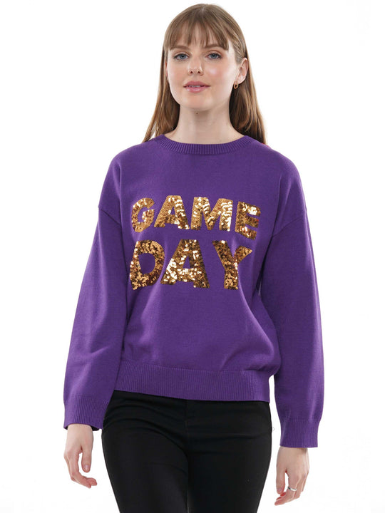 Knit Sweaher with Gameday Sequin