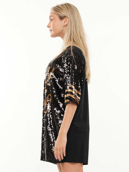 Classy Until Kick Off Sequin Dress