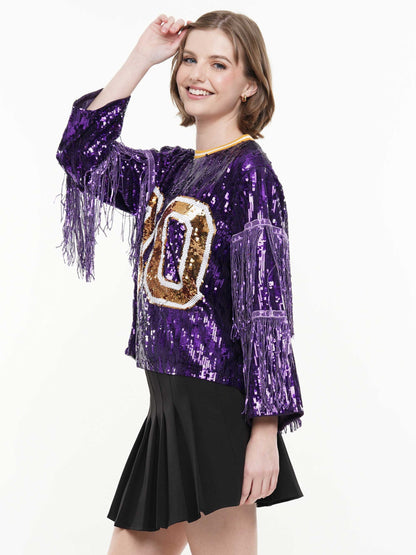 00 Fringe Sleeve Top
