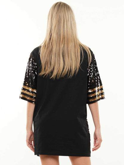 Classy Until Kick Off Sequin Dress