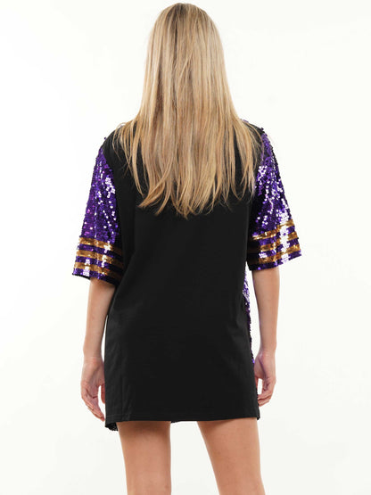 Classy Until Kick Off Sequin Dress