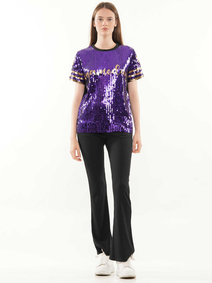 Gameday with star sequin top