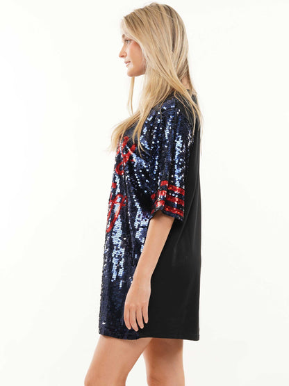 Classy Until Kick Off Sequin Dress