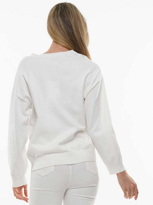 Knit Sweater with Gameday Sequin