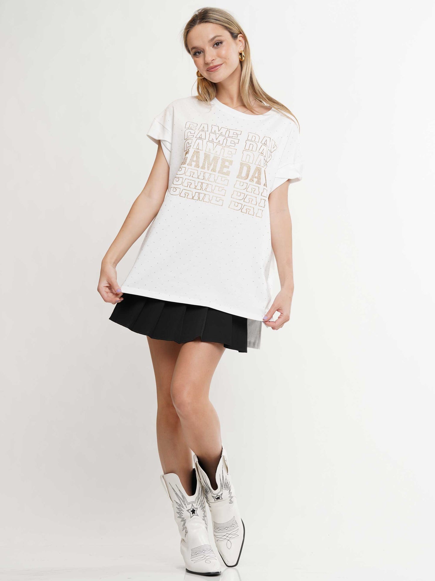 Polka Dot Game Day Top