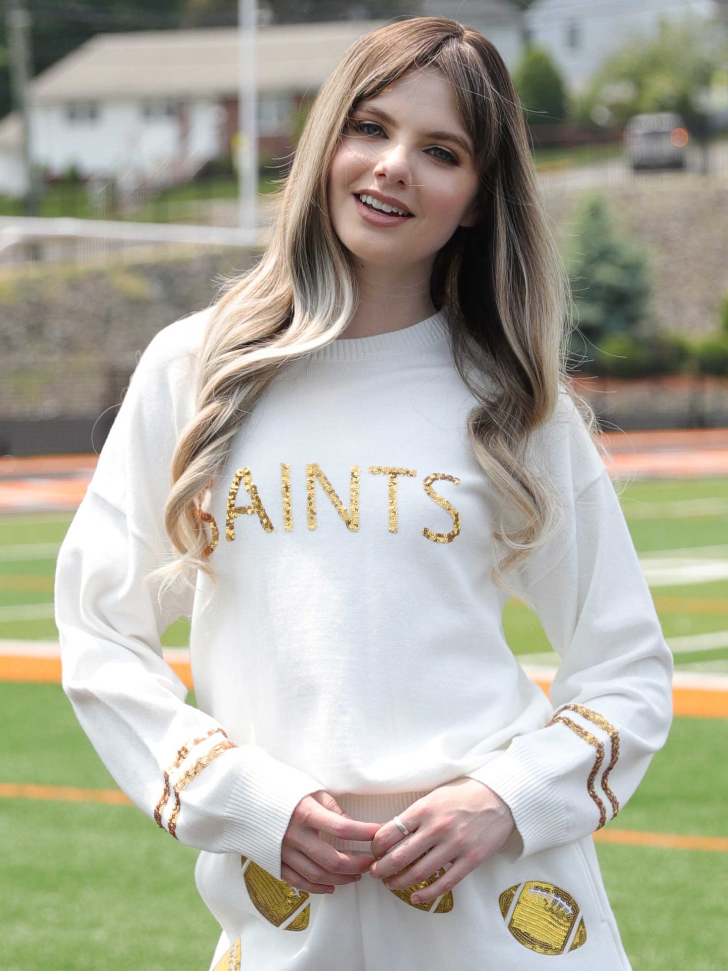 Sequin Saints Sweater