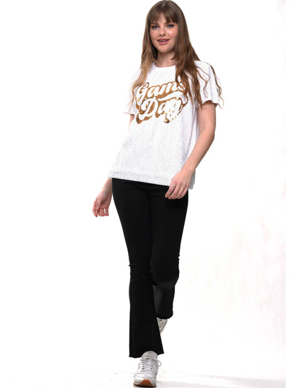 Gameday Sequin Top
