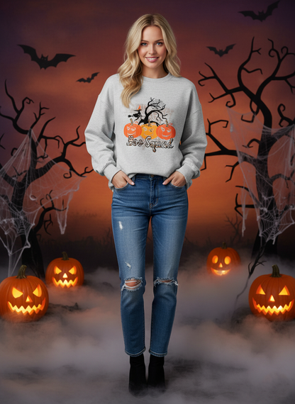 The Cozy Crush Terry Sweatshirt with Graphic Boo Squad