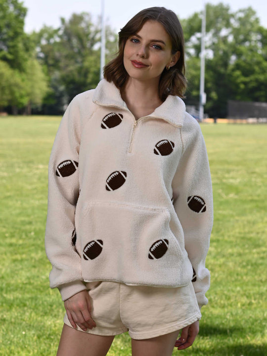 Football Half Zip-up Top