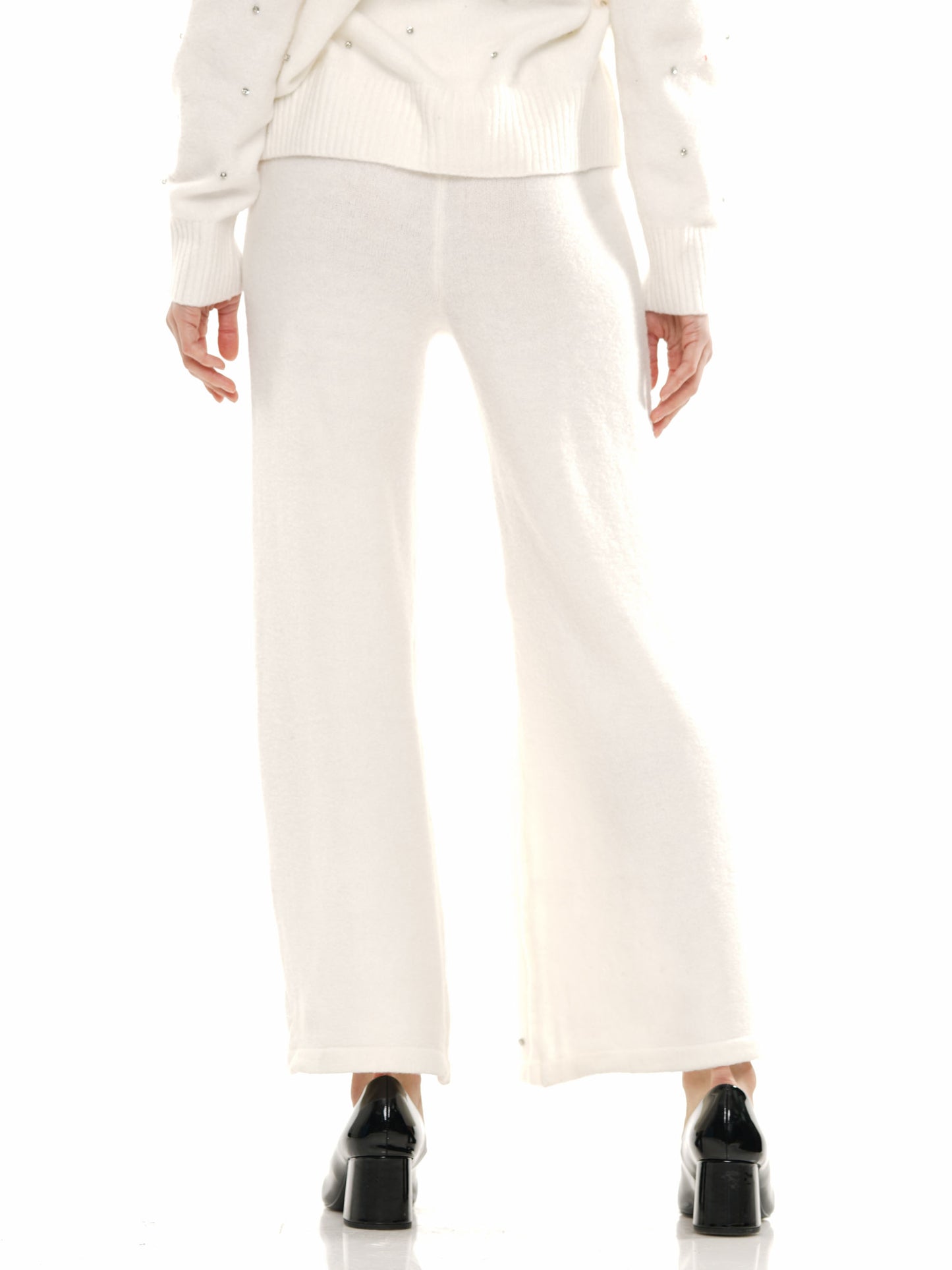 Overlapped Gem Embellished Top & Pant 2-Piece Set