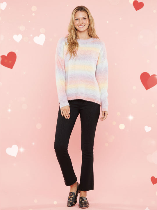 Rainbow Knit Sweater
