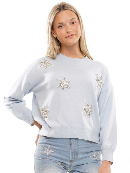 Snowflake knitted top