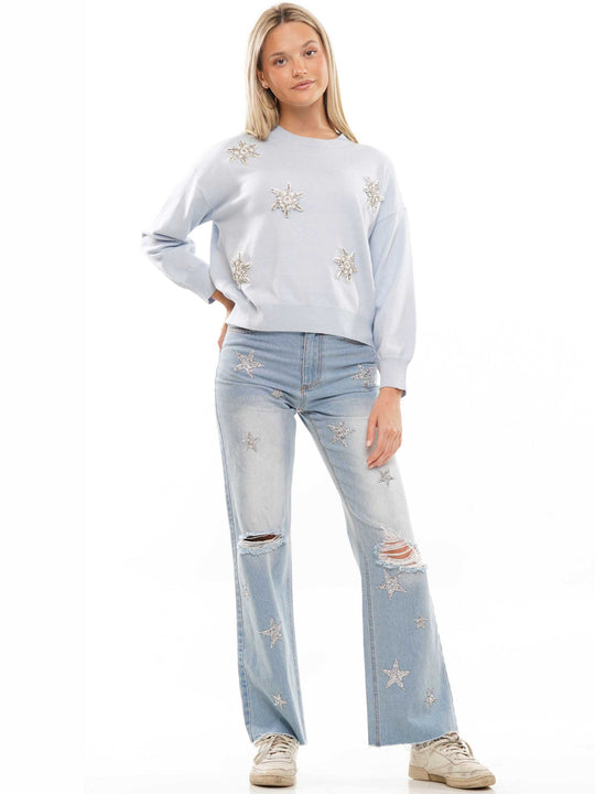 Snowflake knitted top