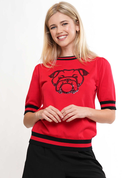 Bulldog Big Logo Short Sleeve Knit