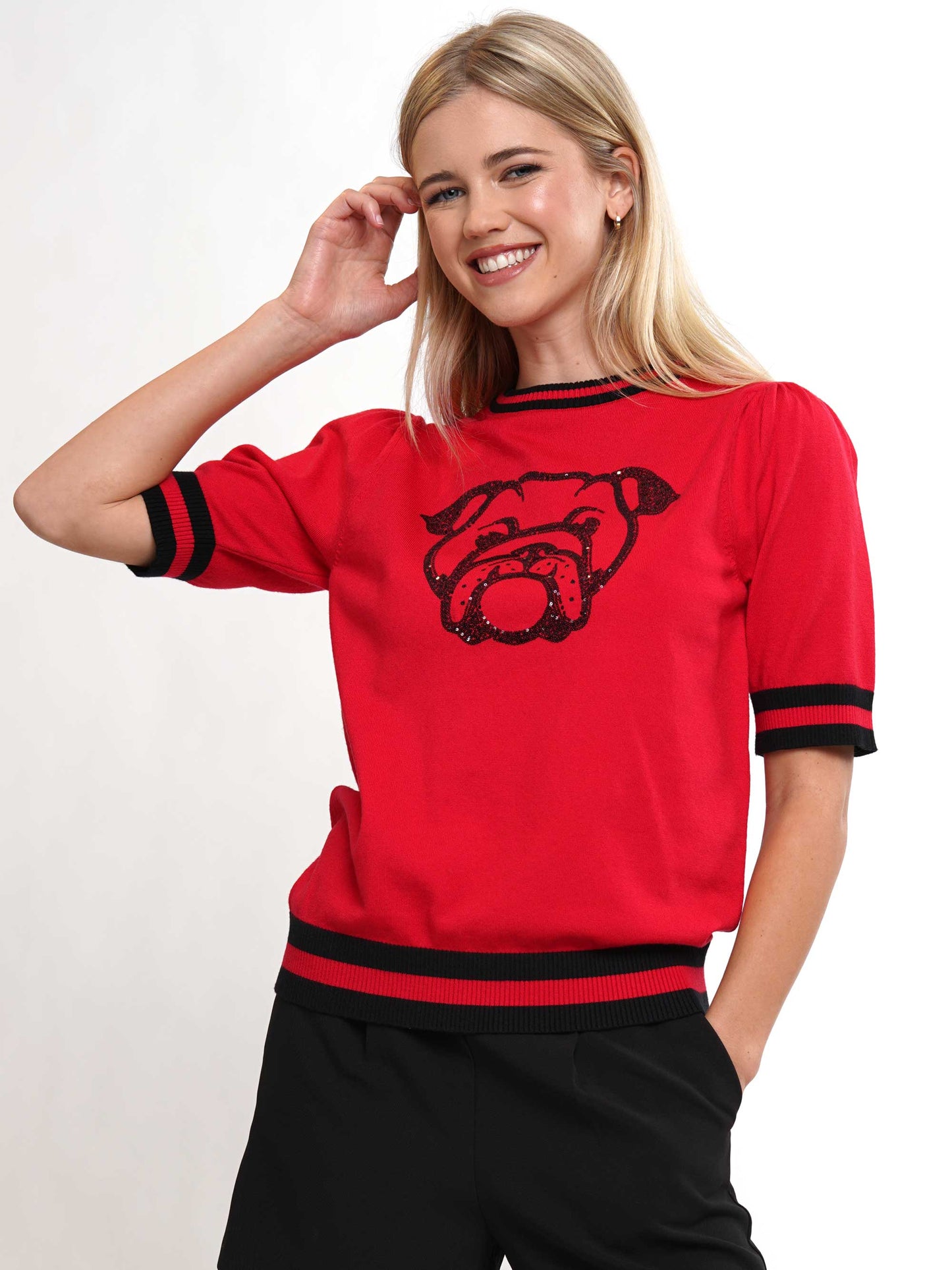 Bulldog Big Logo Short Sleeve Knit