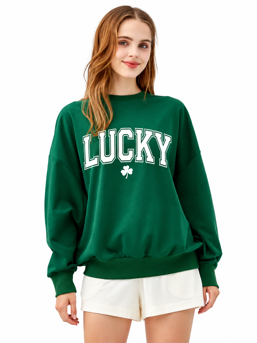 LUCKY Graphic Oversize Sweatshirt