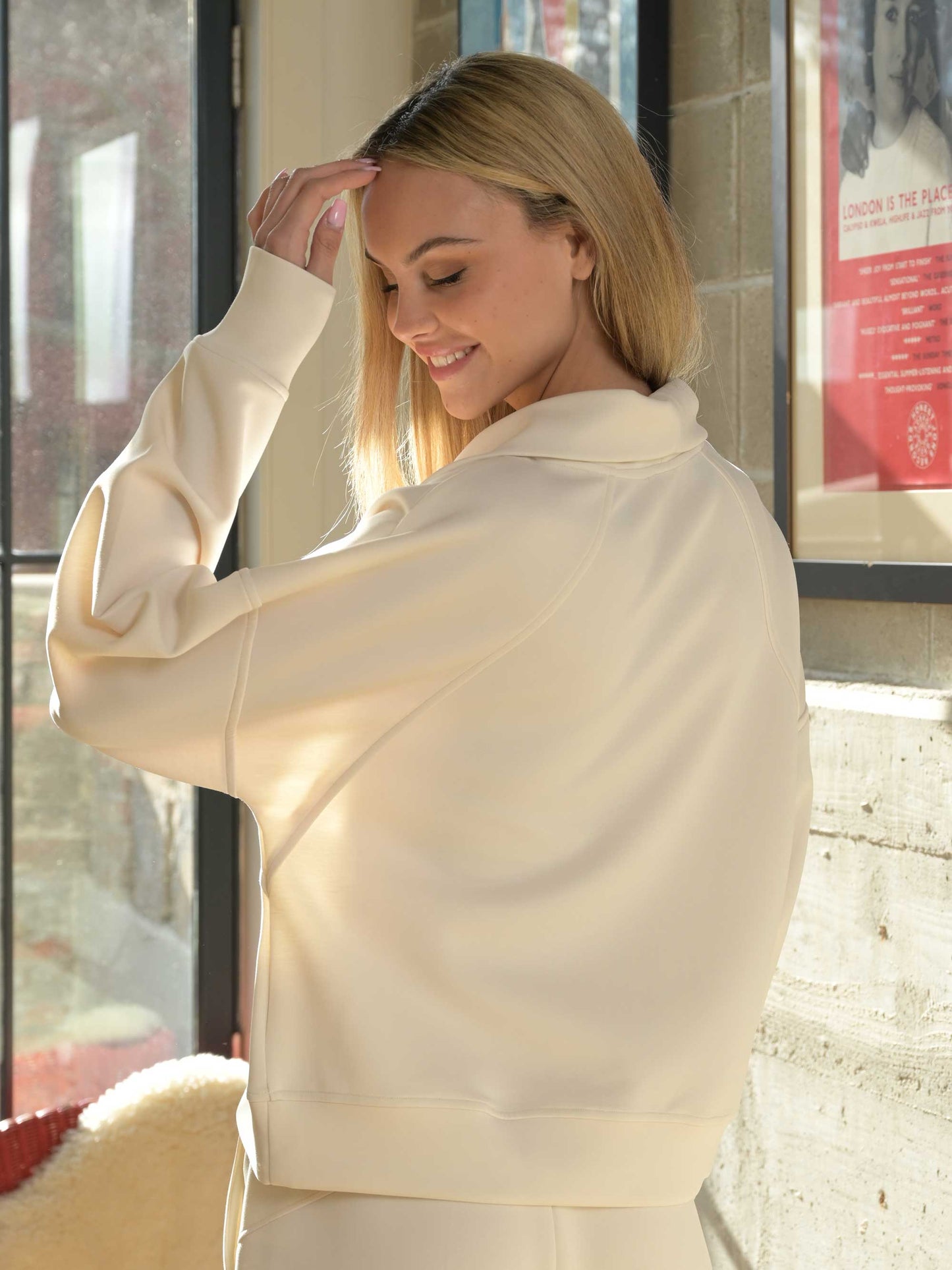 Oversized STYBB Half-Zip & Pants 2-Piece Set