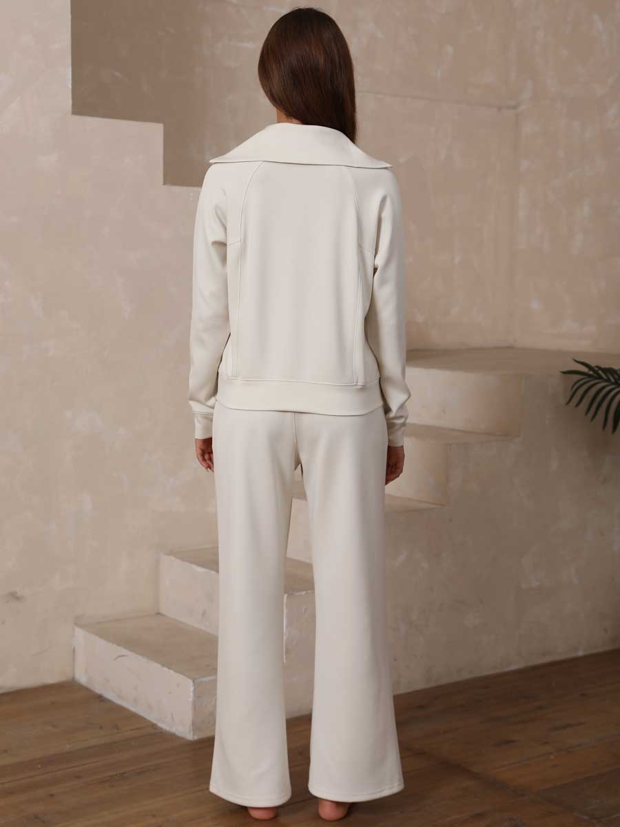 Soft Quarter Zip 2-Piece Set