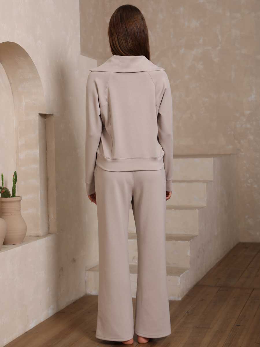 Soft Quarter Zip 2-Piece Set