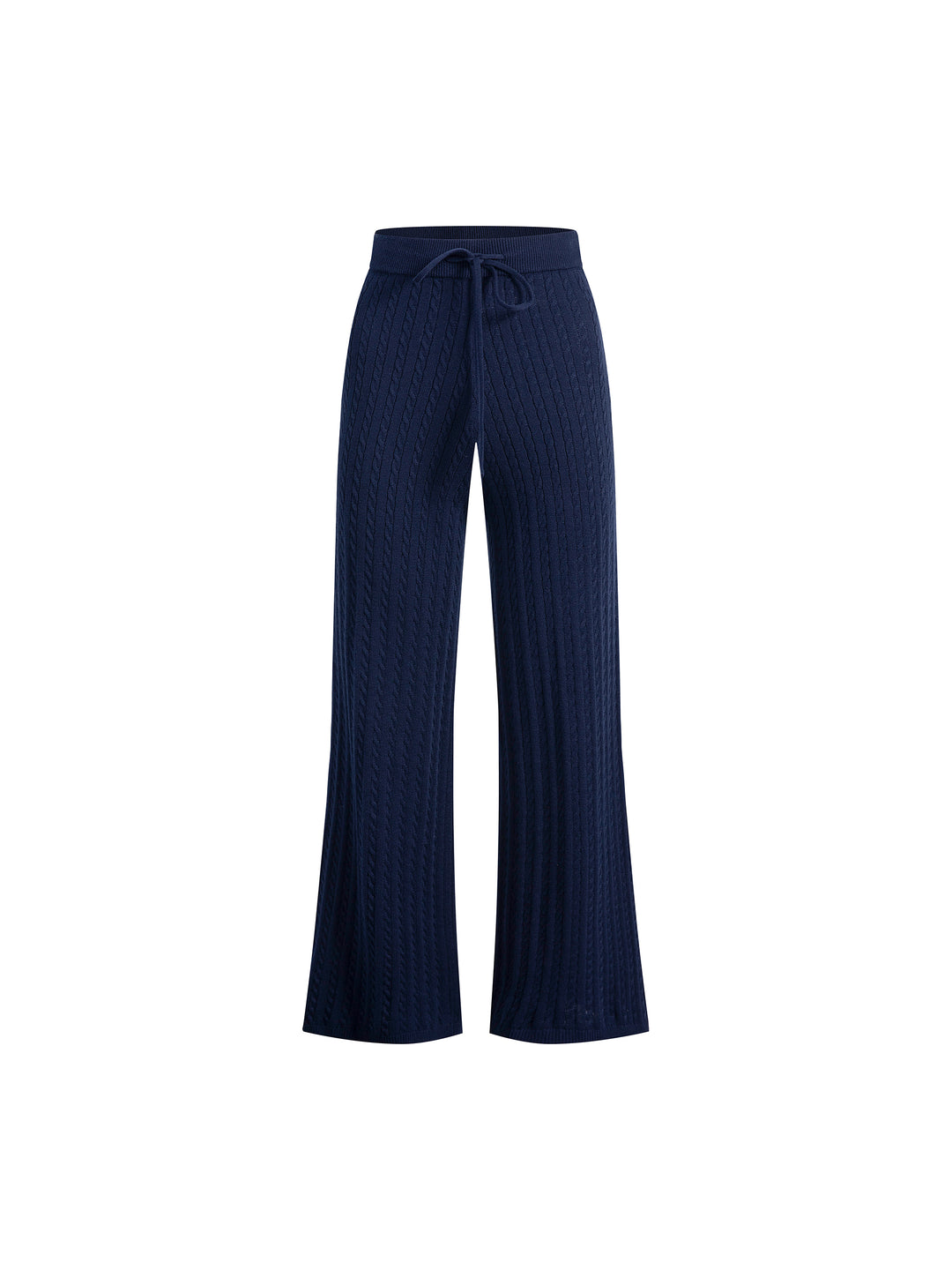 Cable Knit Cardigan and Pants 2-Piece Set