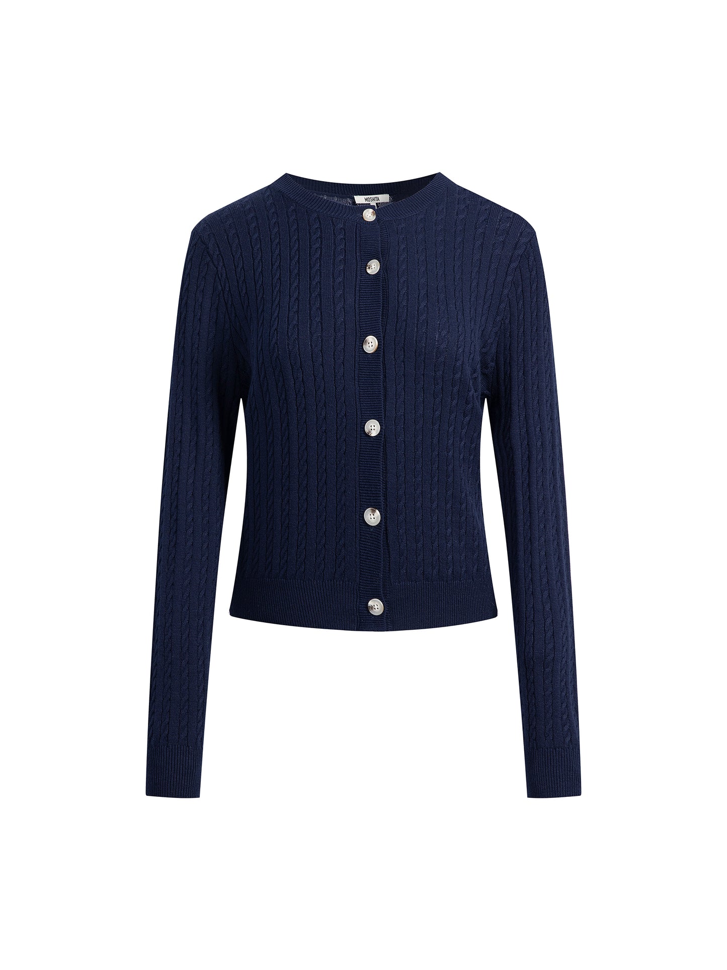 Cable Knit Cardigan and Pants 2-Piece Set