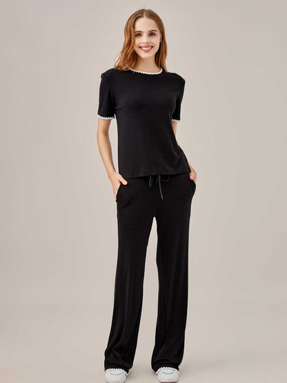 Scalloped Trim 2-Piece Set