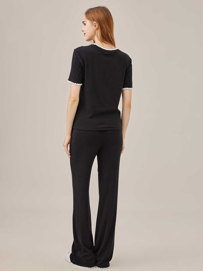 Scalloped Trim 2-Piece Set