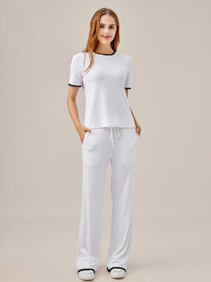 Scalloped Trim 2-Piece Set