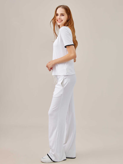 Scalloped Trim 2-Piece Set