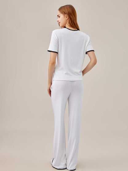 Scalloped Trim 2-Piece Set