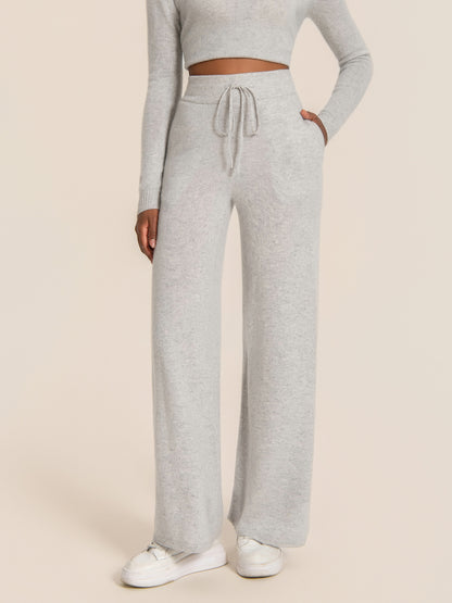 Cashmere Soft Wide-Leg Pants