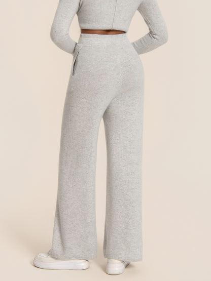 Cashmere Soft Wide-Leg Pants