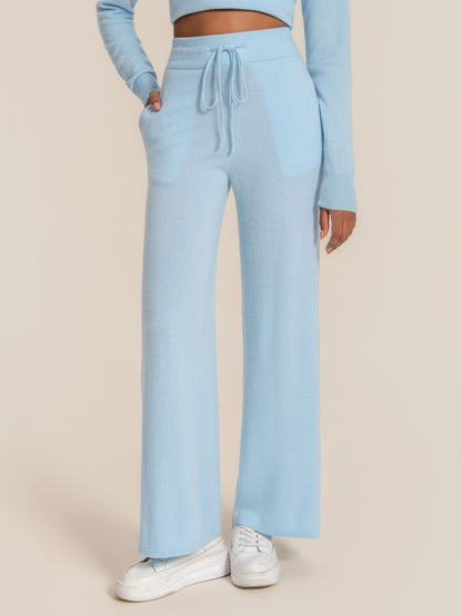 Cashmere Soft Wide-Leg Pants