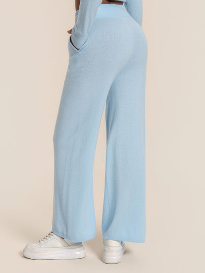 Cashmere Soft Wide-Leg Pants