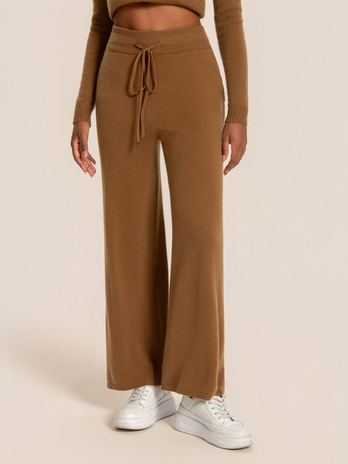 Cashmere Soft Wide-Leg Pants