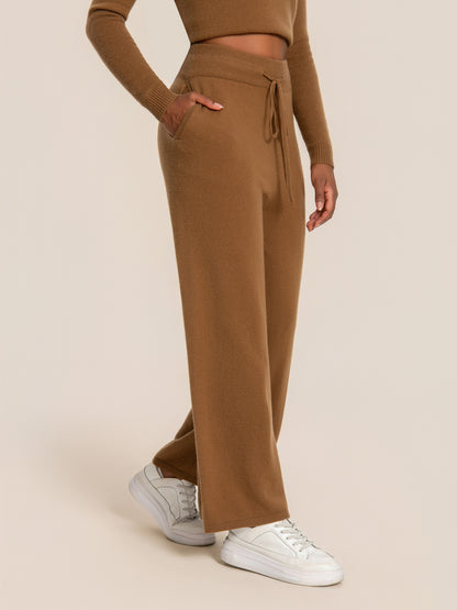 Cashmere Soft Wide-Leg Pants