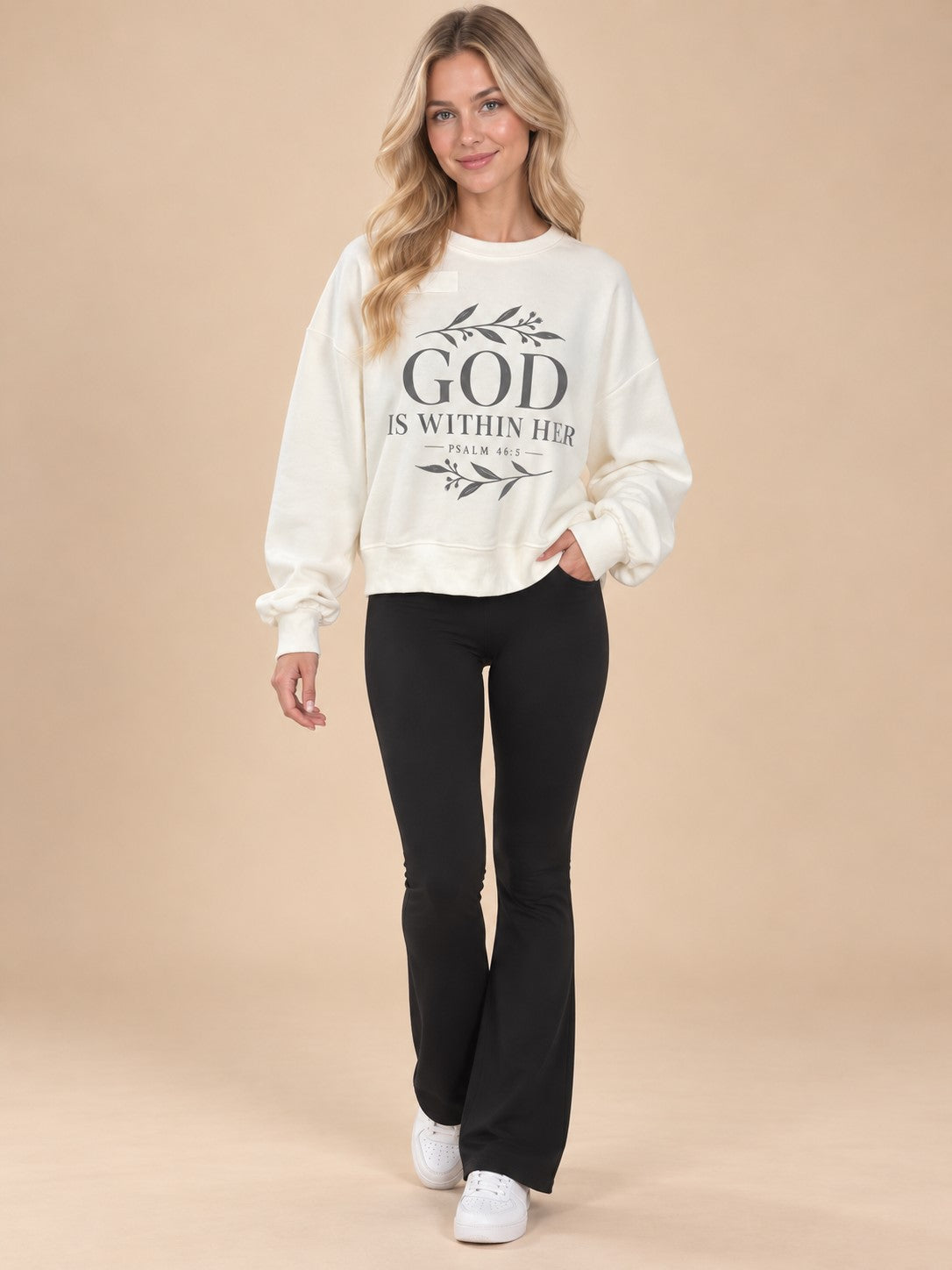 God Is With Her Sweatshirt