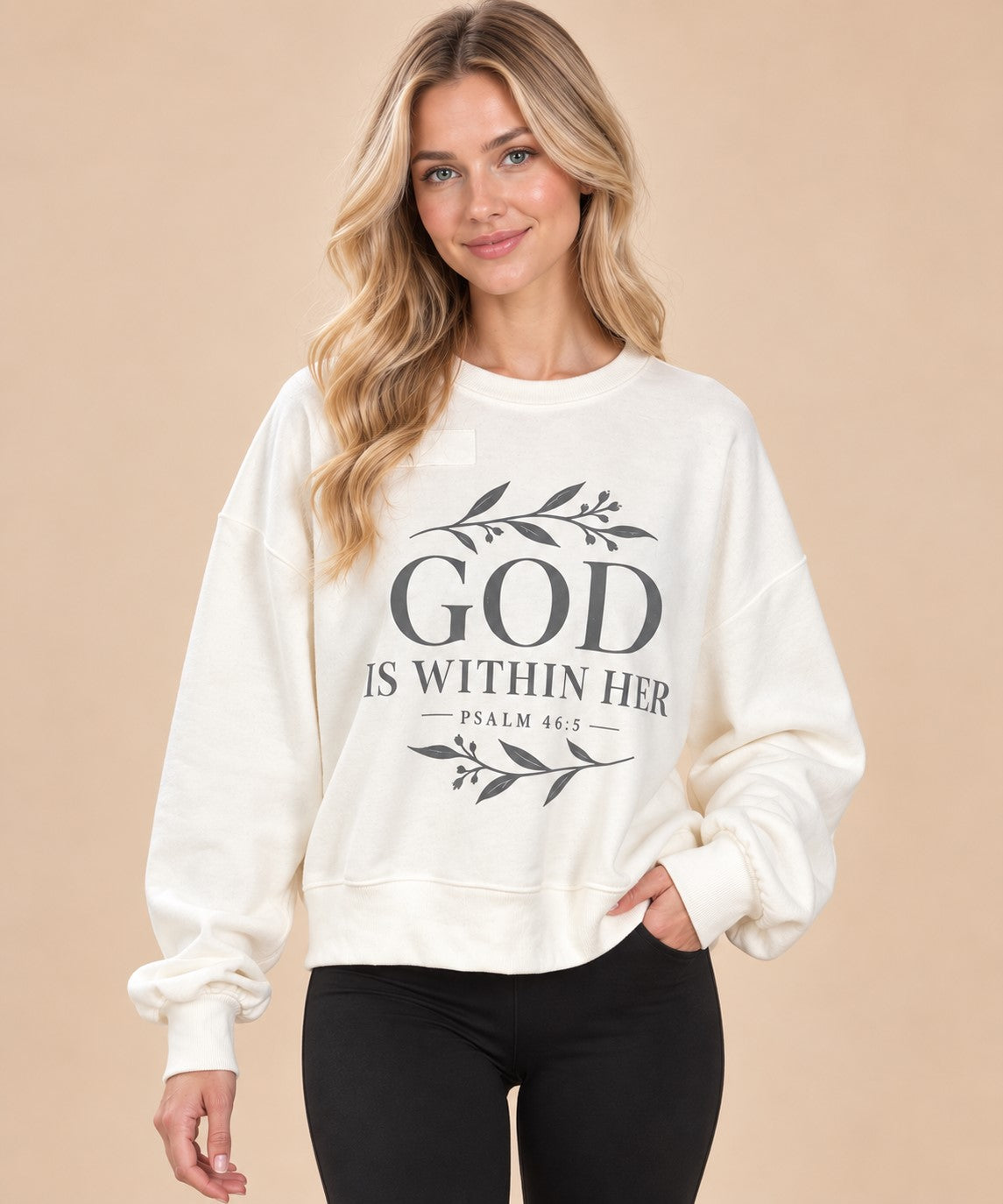 God Is With Her Sweatshirt