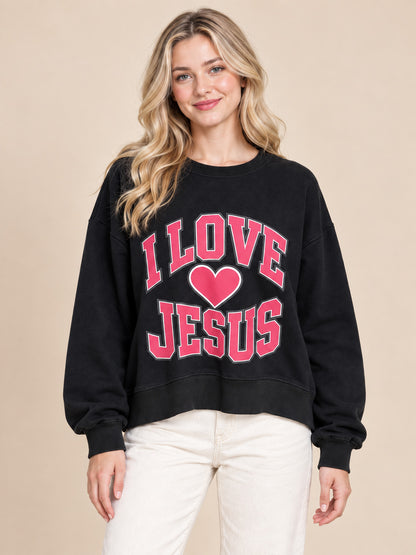 I Love Jesus Heart Graphic