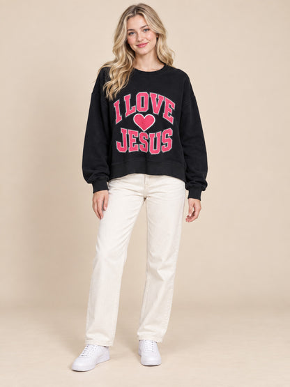 I Love Jesus Heart Graphic