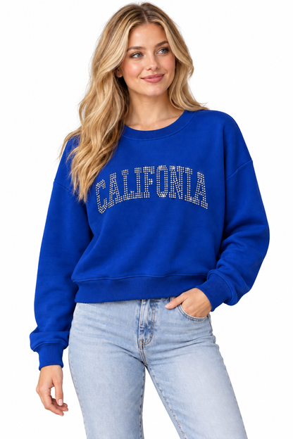 California Rhinestone Sweatshirt