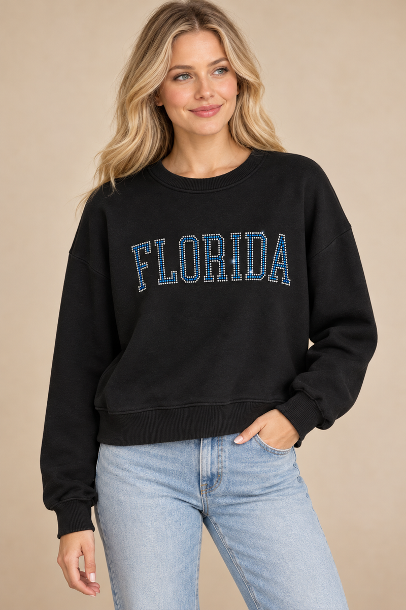 Florida Rhinestone Sweatshirt
