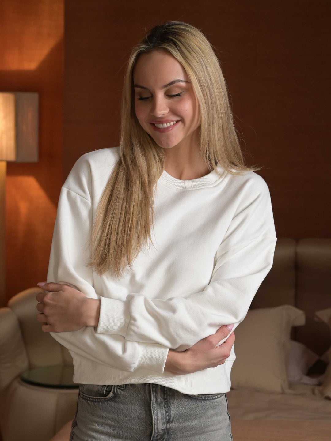 Two Soft Crew Neck Sweatshirt