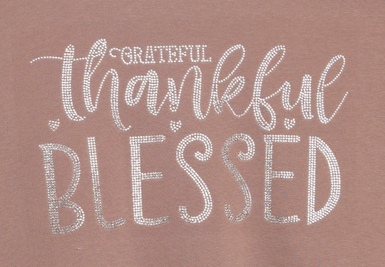 The Cozy Crush Terry Sweatshirt-Beautiful Thankful Blessed-Hot Fix