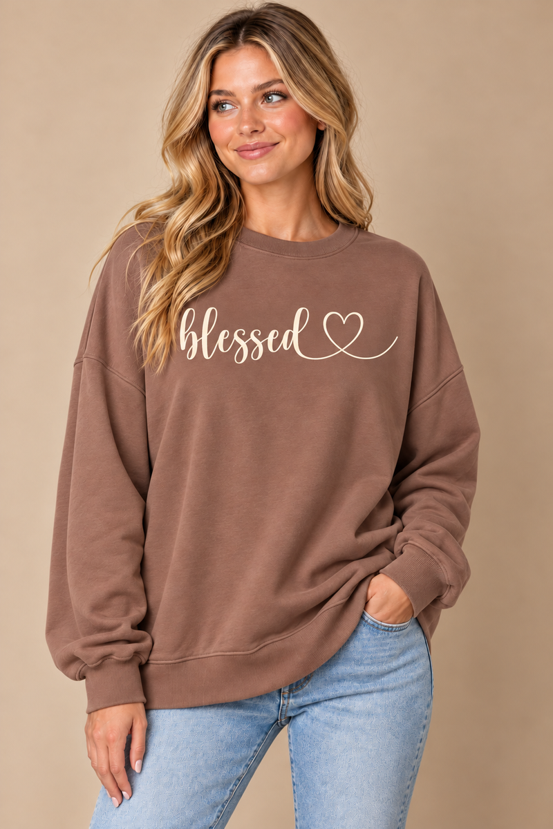 Blessed Heart Symbol Sweatshirt