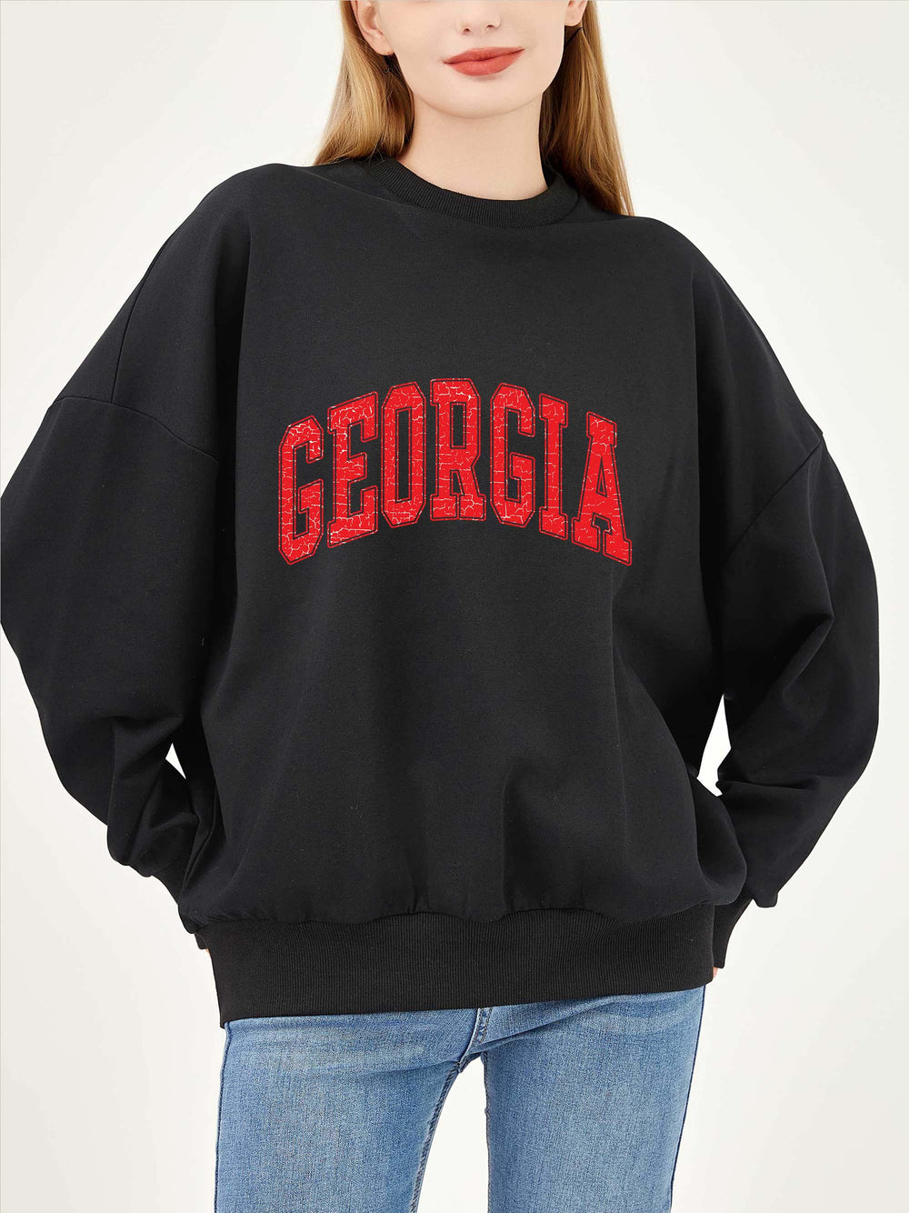 GEORGIA Print Cozy Crush Terry Sweatshirt