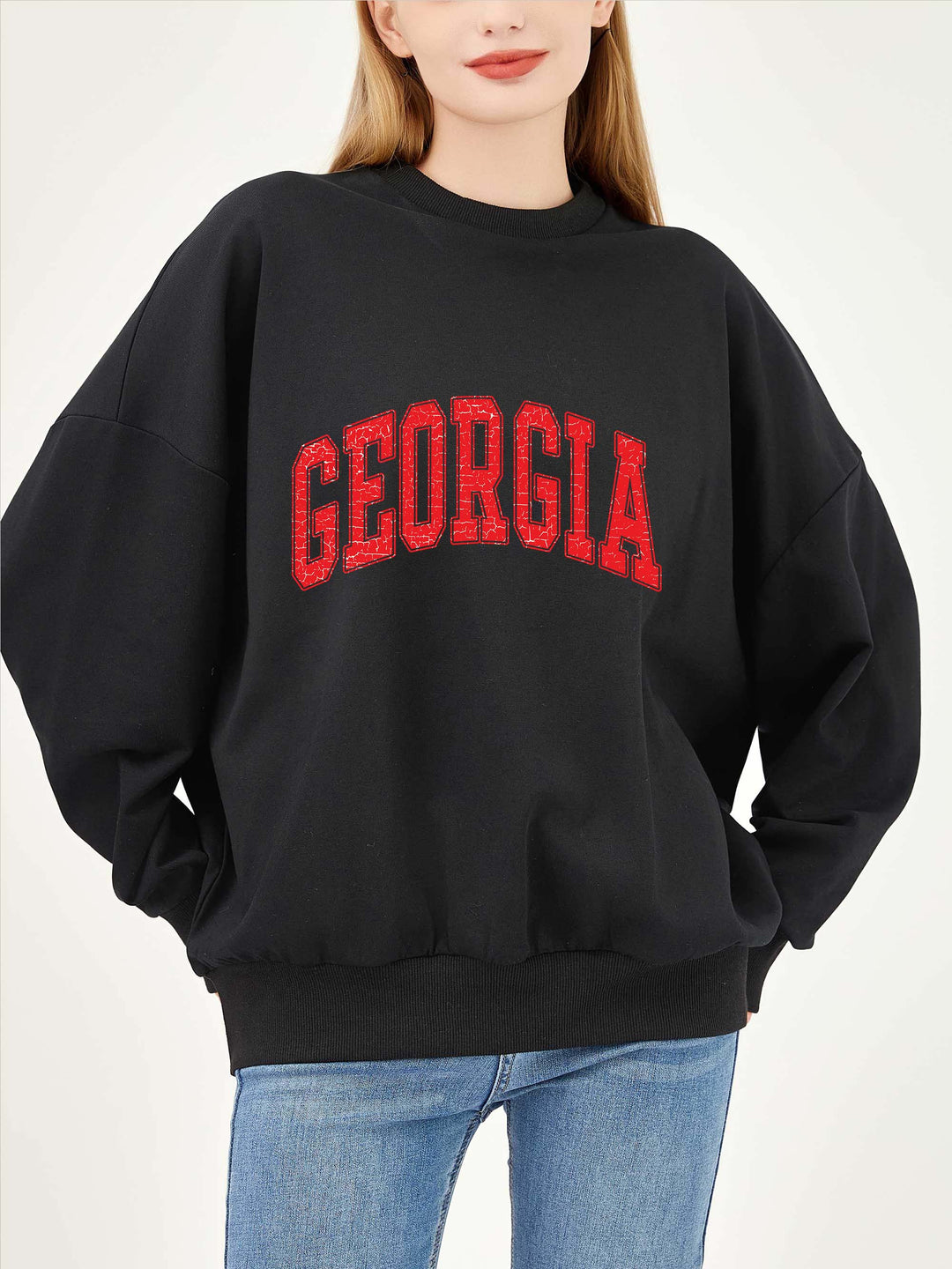 GEORGIA Print Cozy Crush Terry Sweatshirt