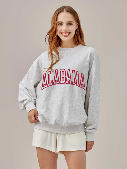 ALABAMA Print Cozy Crush Terry Sweatshirt