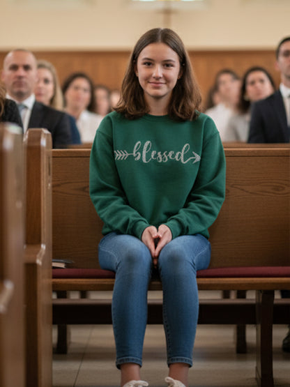 Cozy Crush Terry Sweatshirt-Blessed-Hot Fix