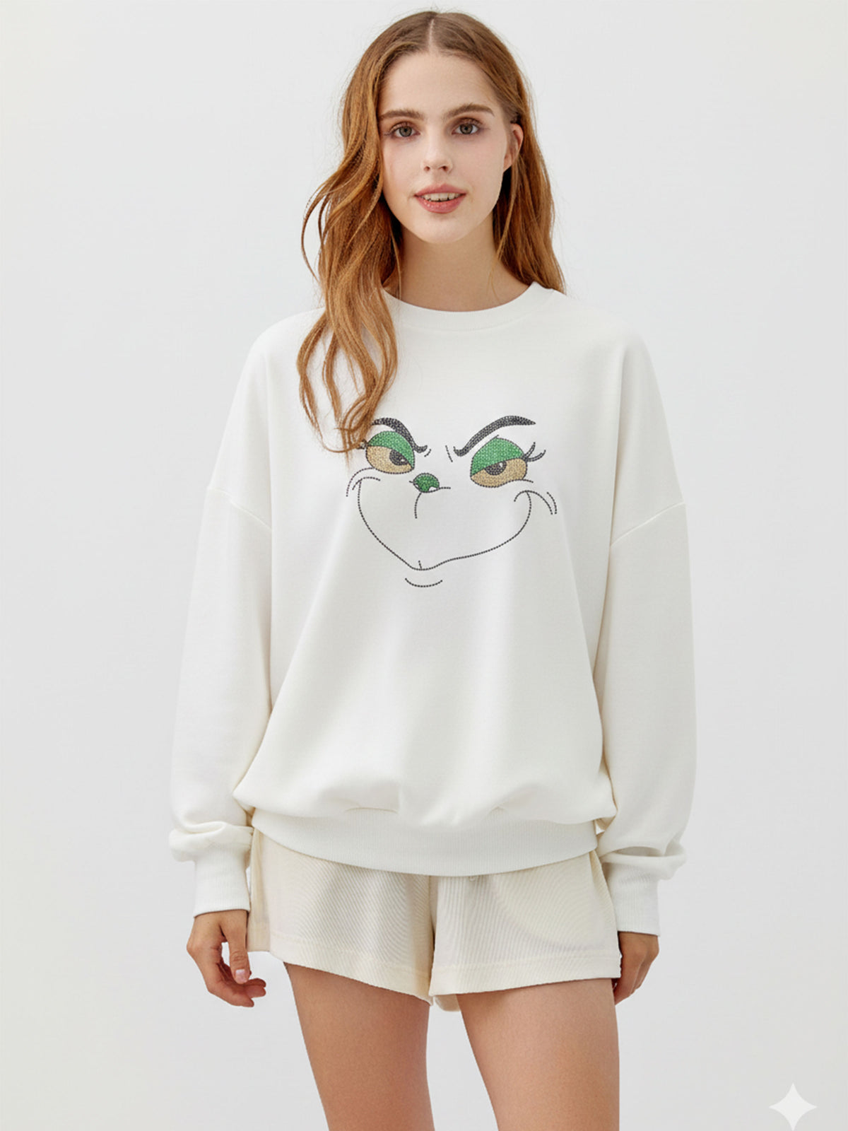 Green Monster Rhinestone Sweatshirt